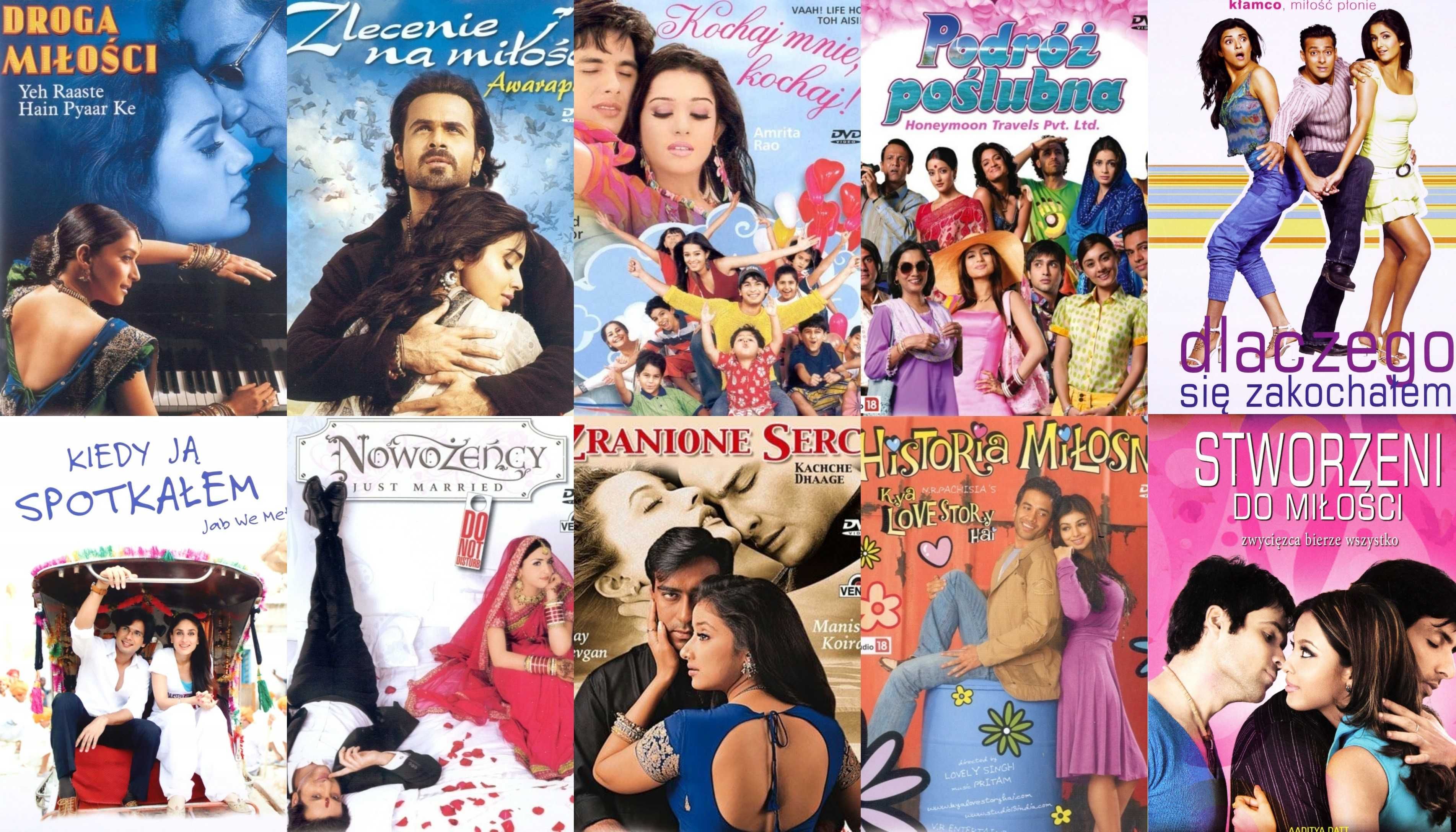 Filmy Bollywood o miłości Lektor DVD romans PL