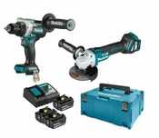 Zestaw Makita 18V wkrętarka DDF486 szlifierka DGA513 3x 5Ah DLX2431TJ