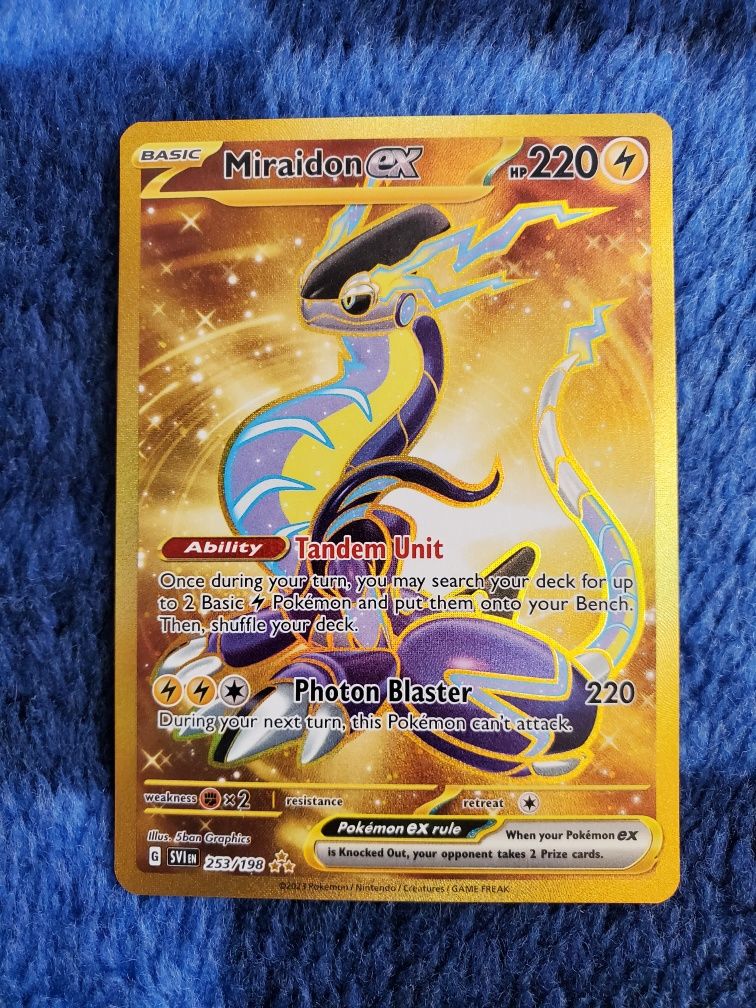 Karta Pokemon TCG Miraidon EX 253/198 Nowa holo oryginał