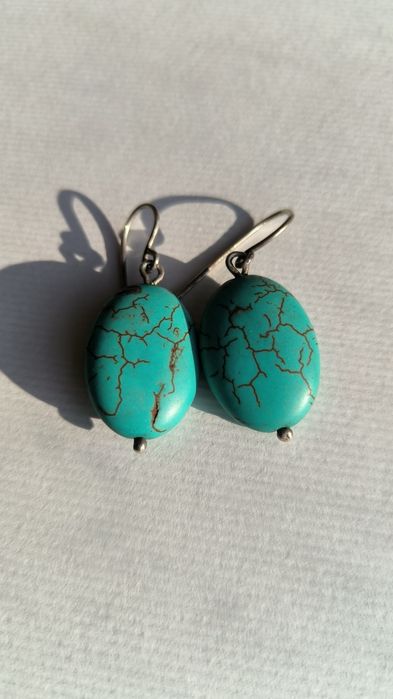 Сережки из бирюзы