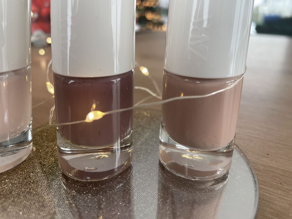 Lakiery Zara 5szt nude