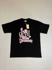 футболка Vetements Devil Does Wear T-Shirt Black