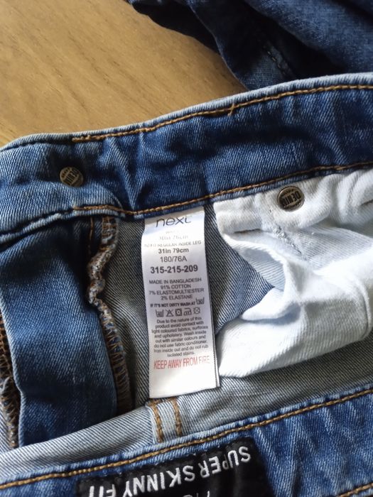 Next skinny fit męskie