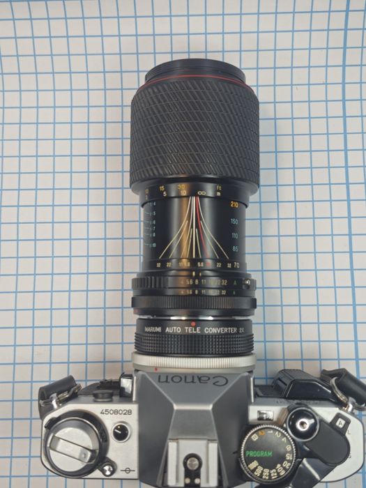 Canon AE-1 program, 3 обєктиви та перехідник