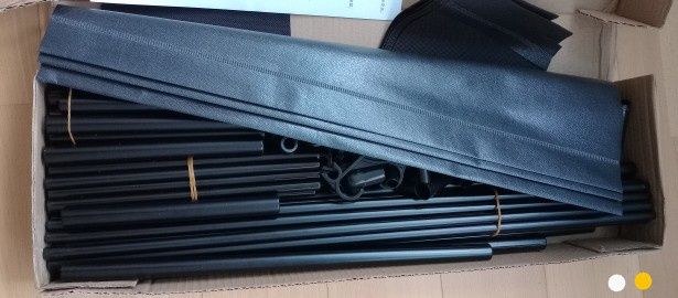 Вешалка в прихожую с полочками для одежды  New simple 652 черная