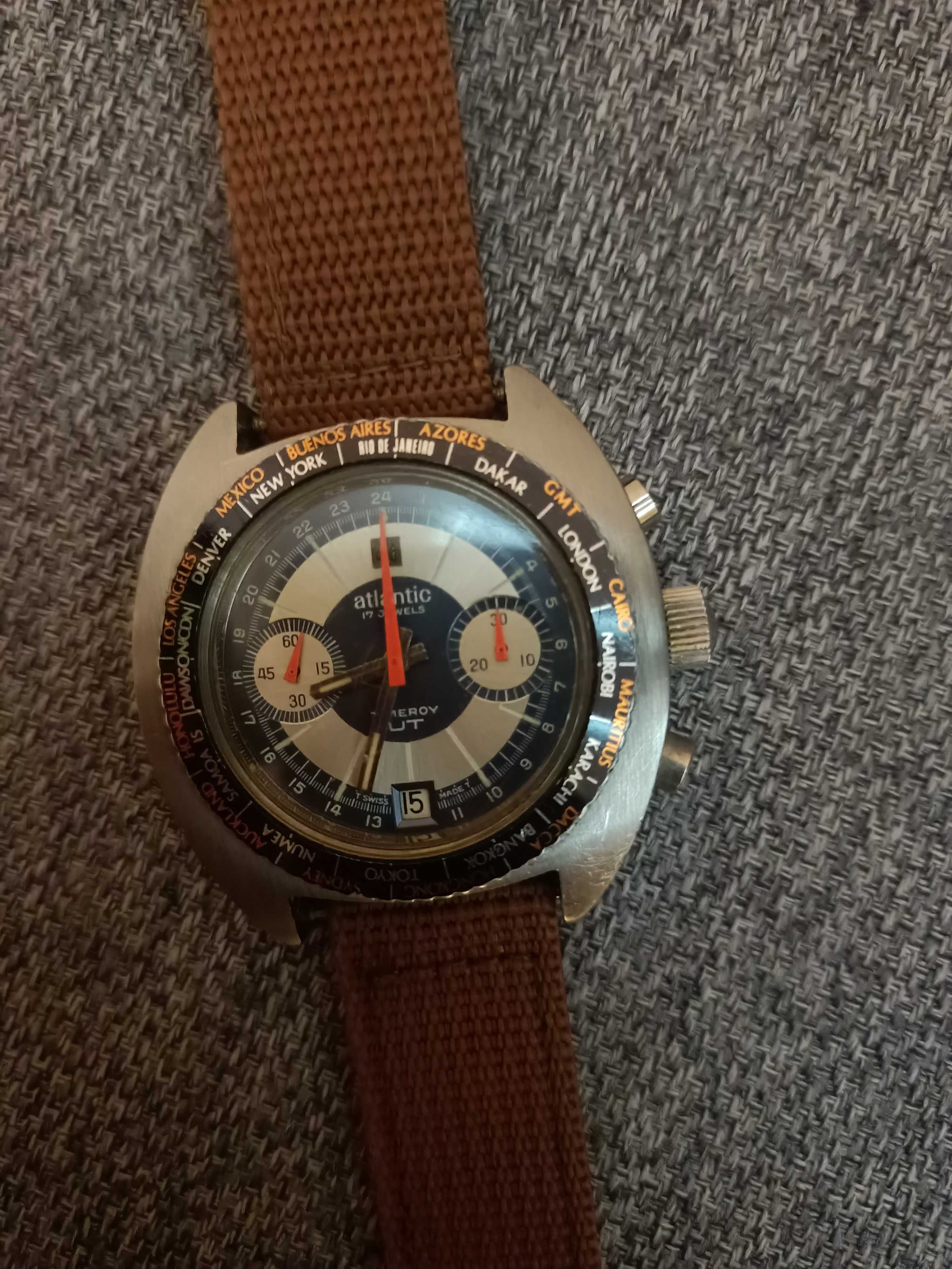 Atlantic timeroy ut vintage valjoux 7734