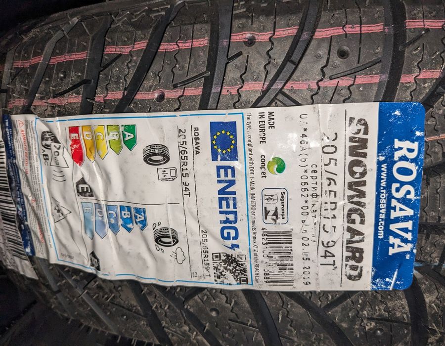 Нові шини  зимові rosawa snowgard 205 65 r15 94t зимова