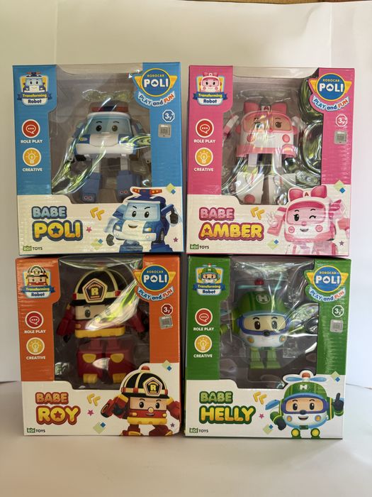 Robocar Poli Робокар Полі Трансформер-малюк Робокар Хеллі Рой Ембер