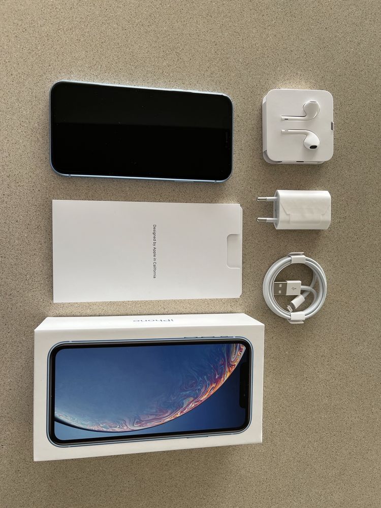 iPhone XR 64 GB Niebieski - bardzo dobry stan, W-wa