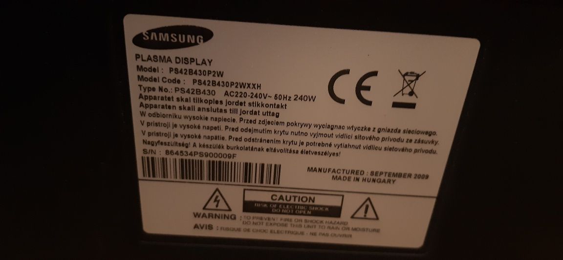 Samsung ps42b430+ smart приставка x3 pro