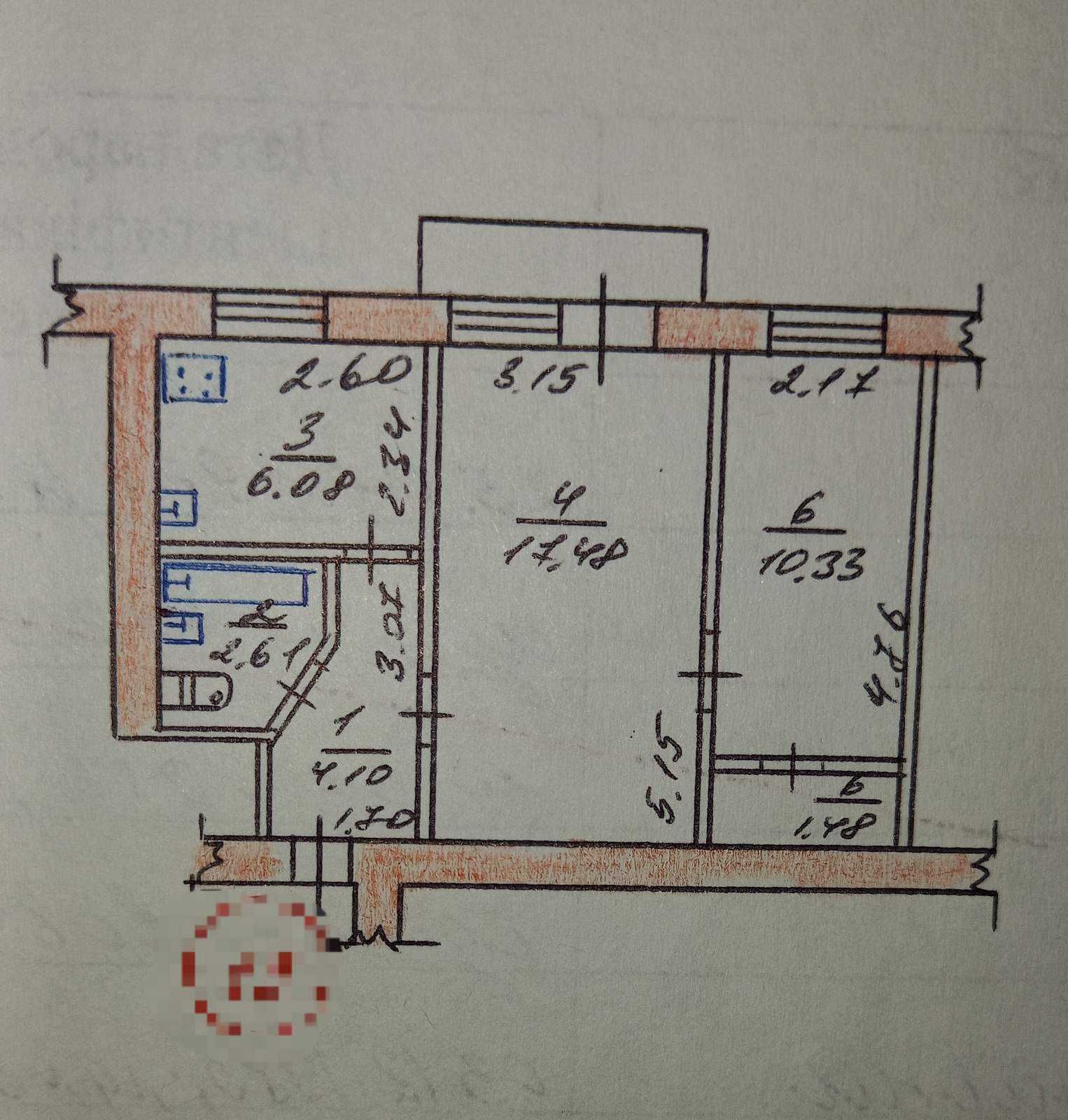 Продам 2-х комнатную квартиру 26500$. Торг.