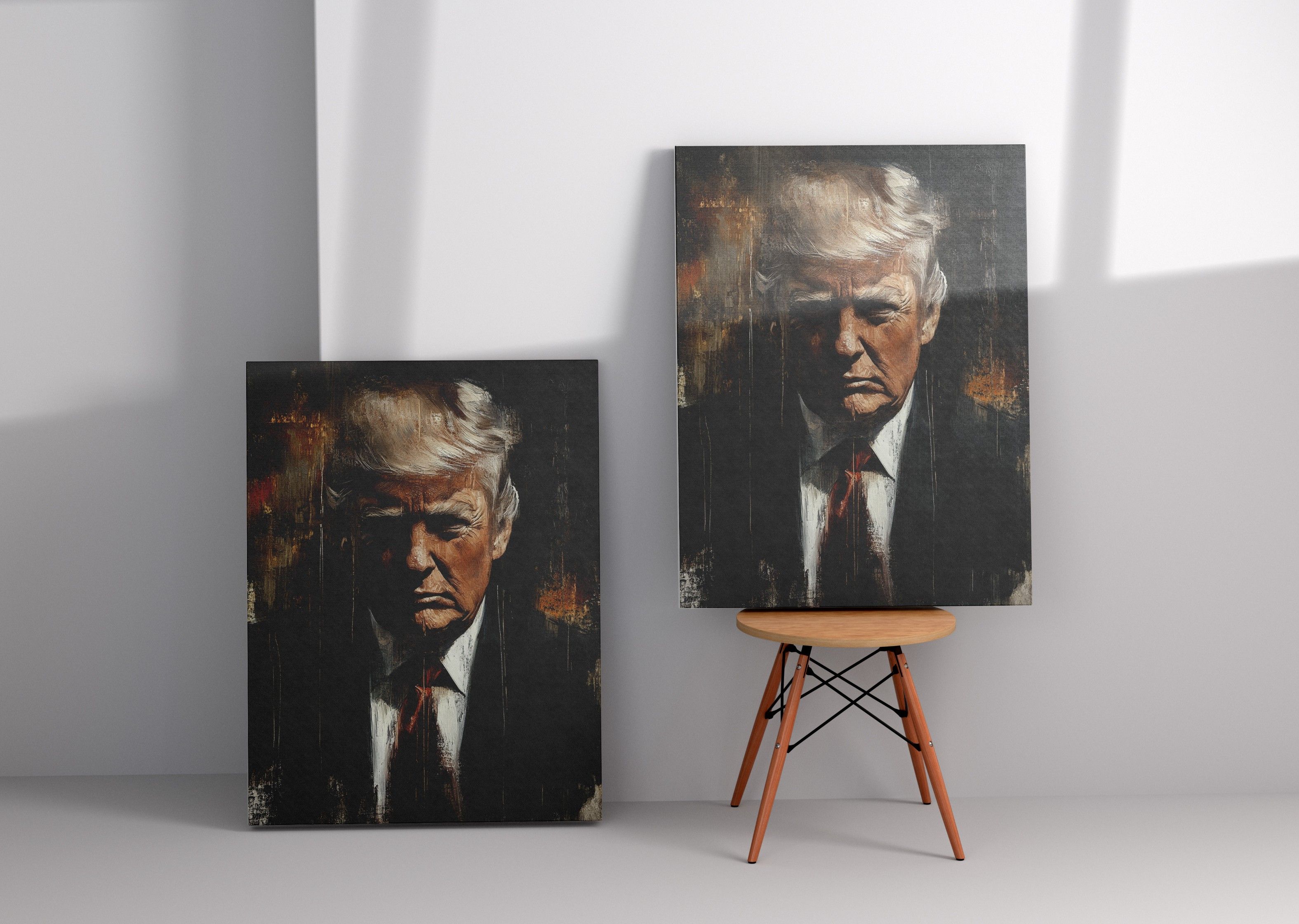Portret Donalda Trumpa na płótnie 30x40 - Ekskluzywna dekoracja