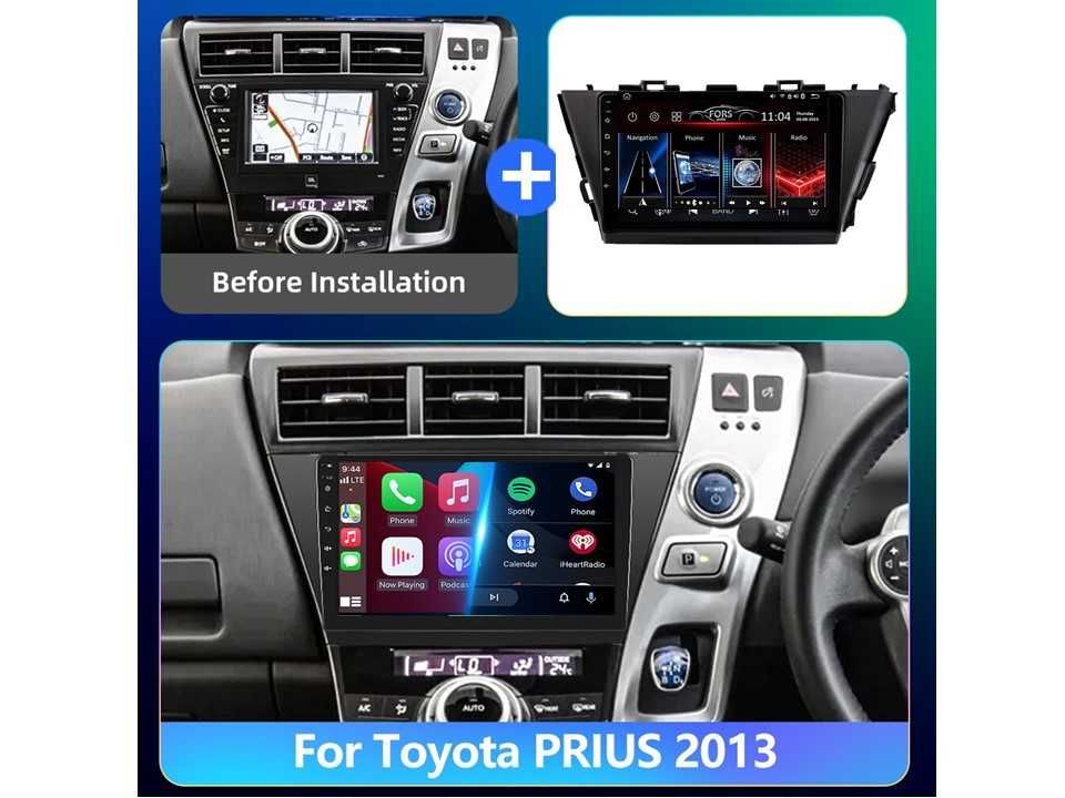 Radio samochodowe Android Toyota Prius (9", LHD) 2013