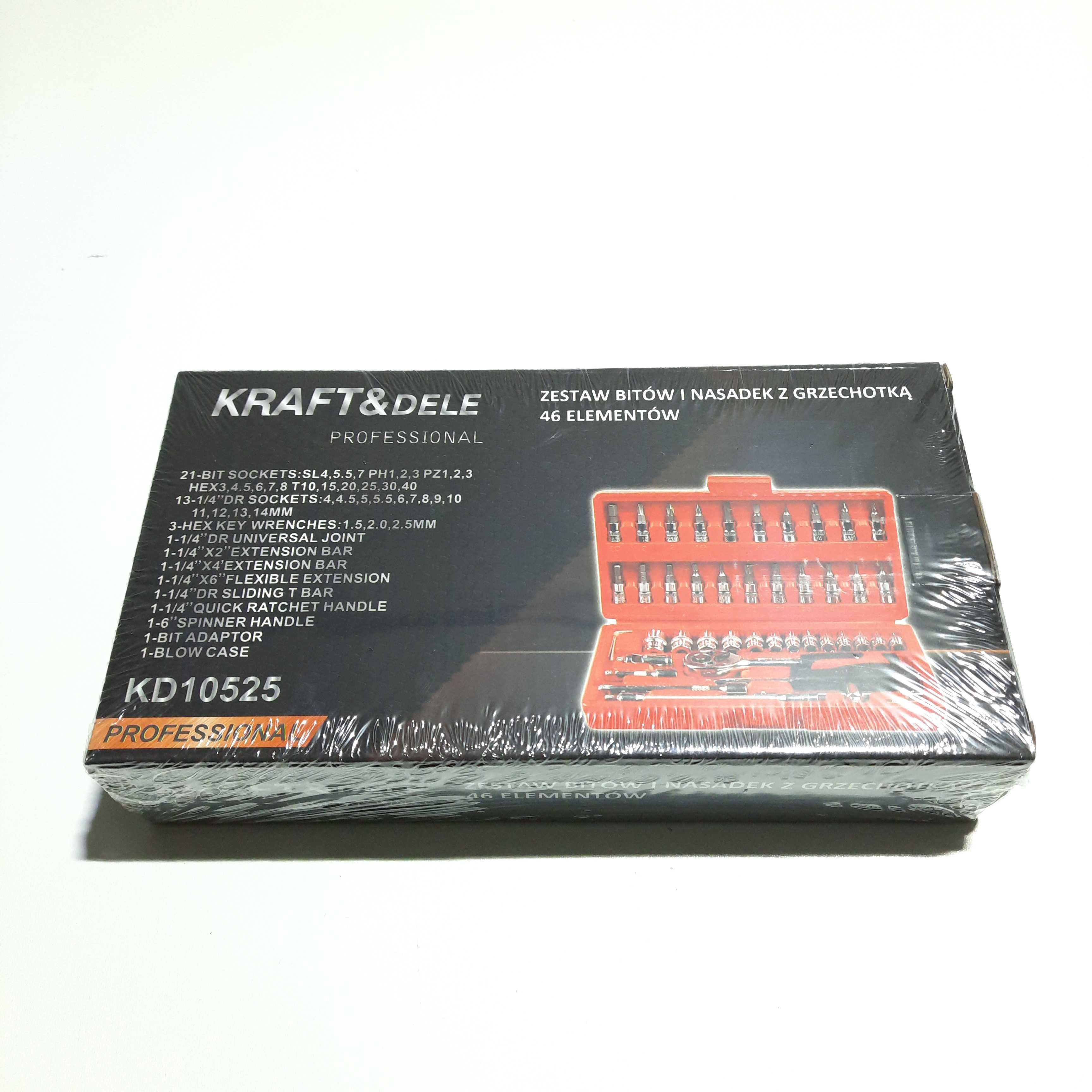 Zestaw kluczy narzędzi 46el. klucze nasadowe 1/4" KD10525