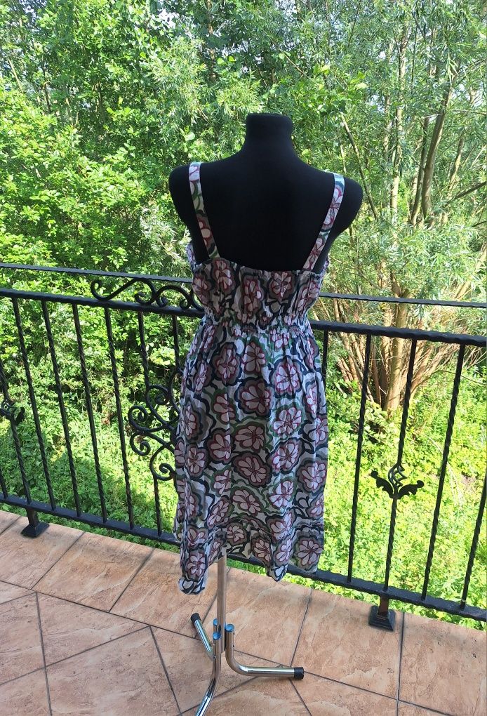 Sukienka midi 100 % bawełna marka Mia Moda rozmiar XXL 44
