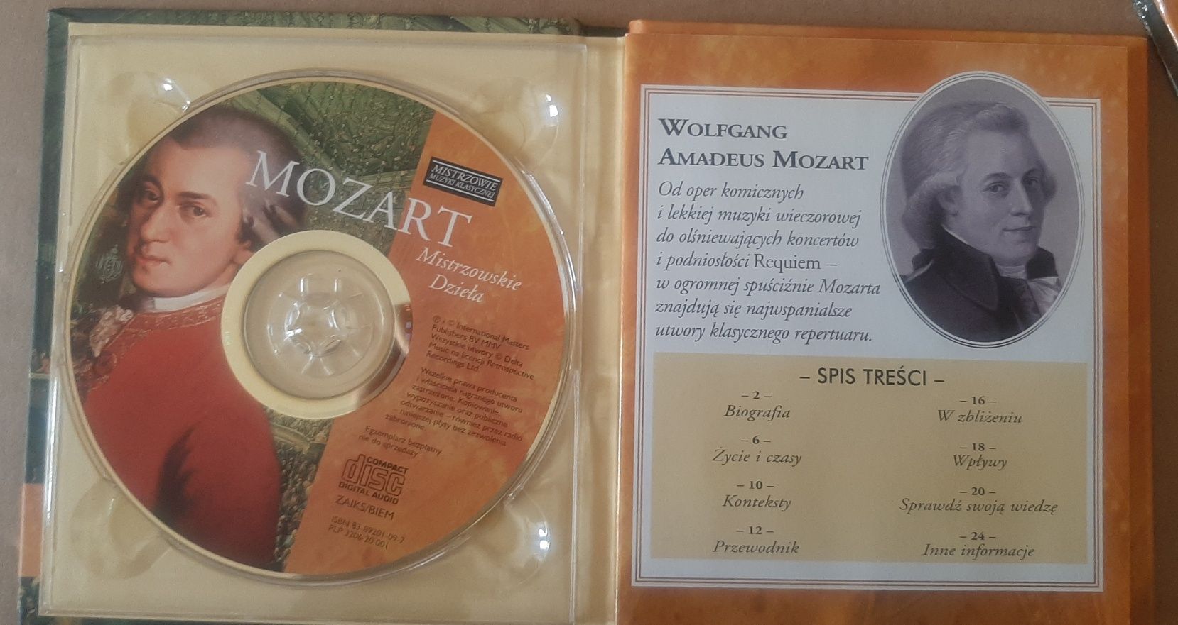 Mistrzowie muzyki klasycznej Mozart  CD
