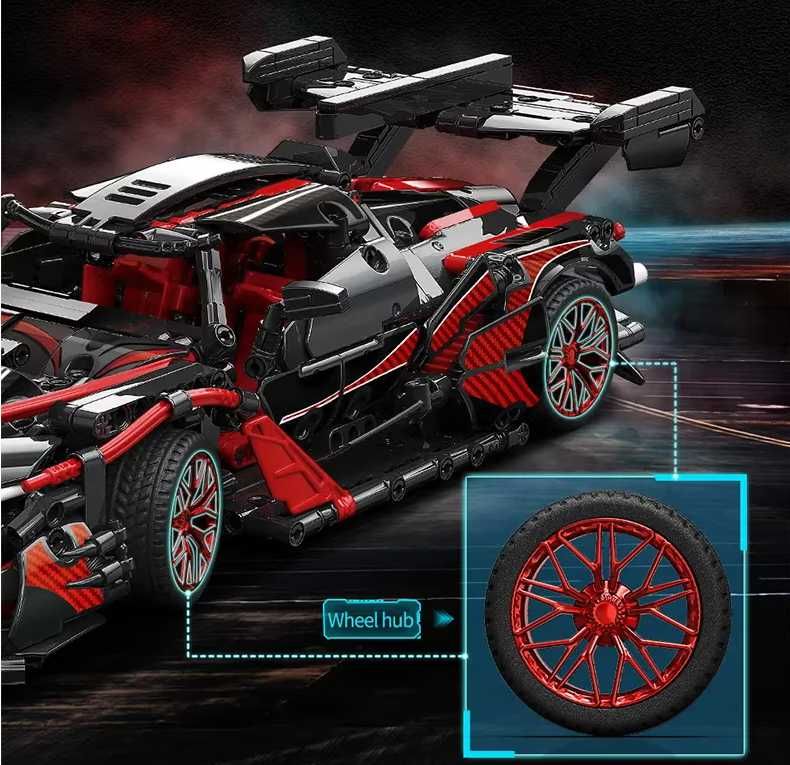 Lego Racing Car / Гоночный Автомобиль красный (1392 деталей)