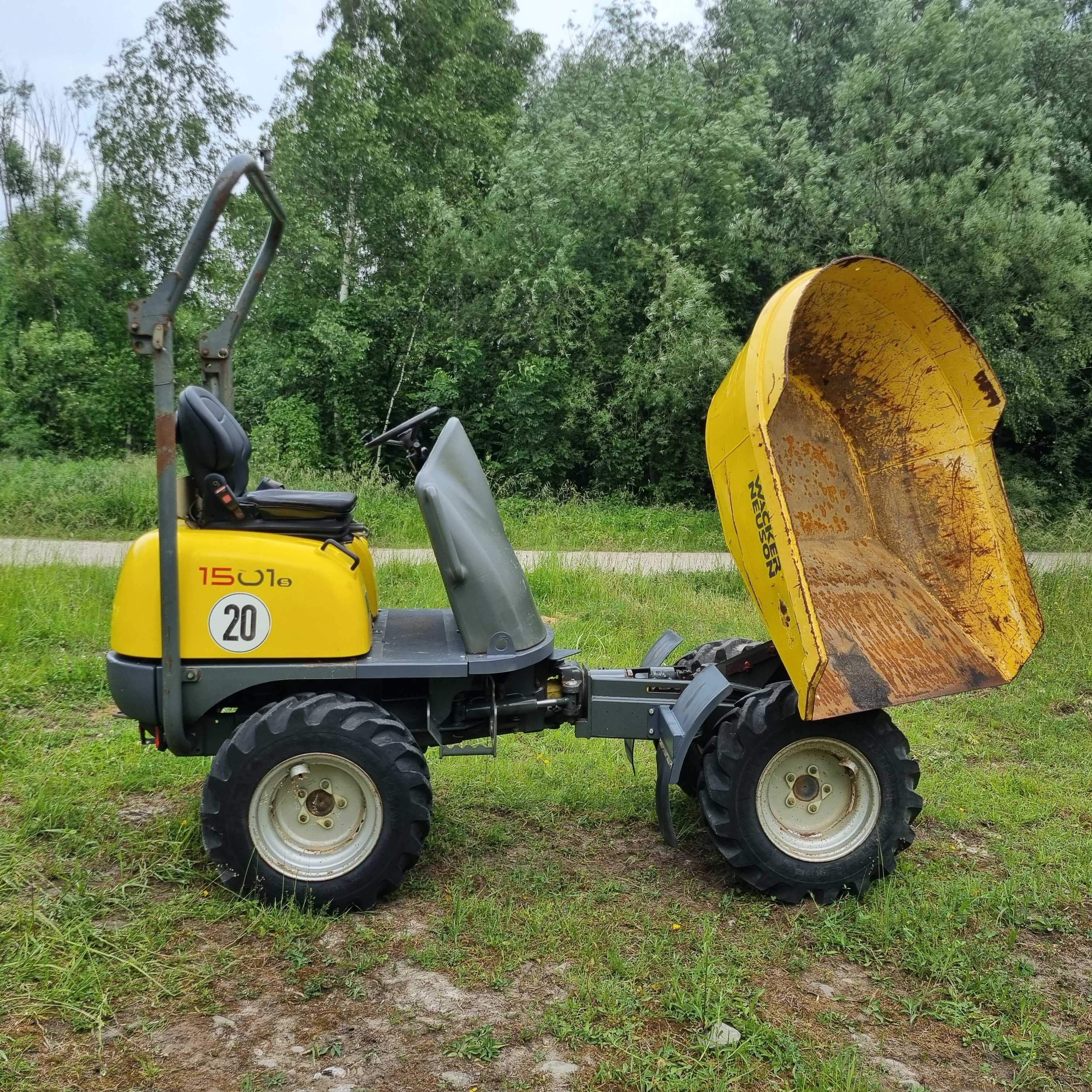 Wozidło 1,5t WACKER NEUSON 1501 zNorwegii 2016r JAK NOWE 1050Mtg Obrót