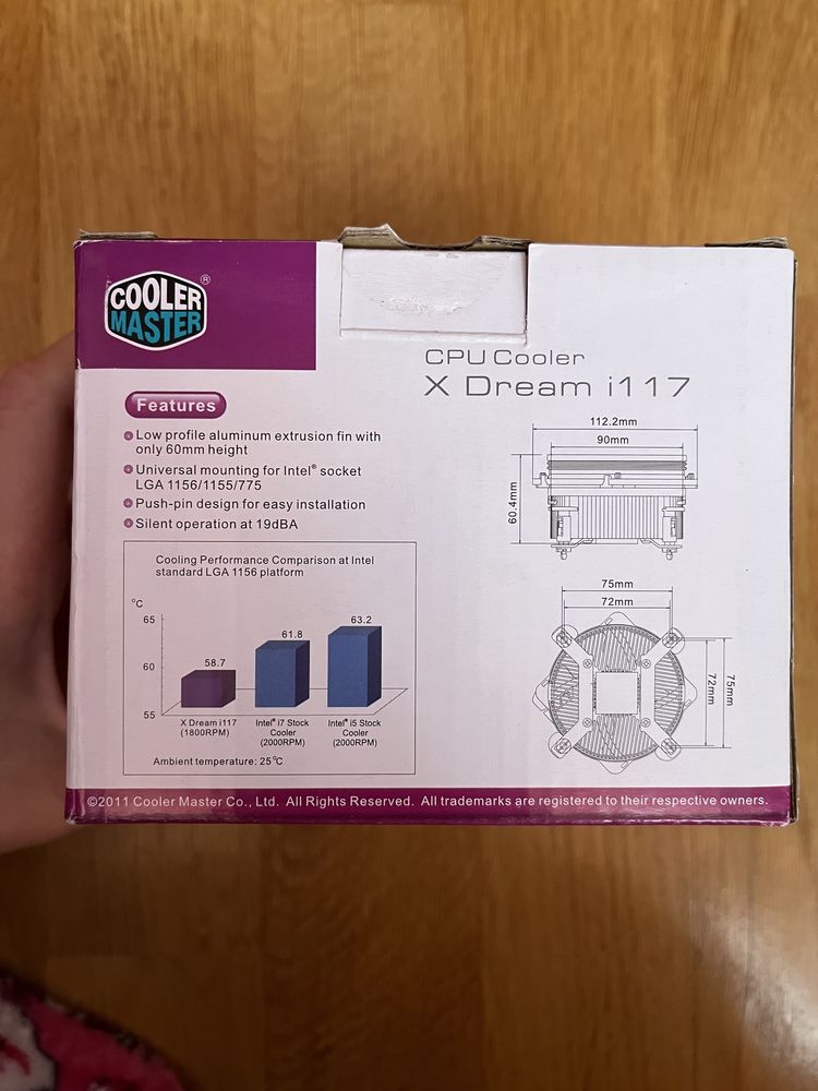 КУЛЕР ДЛЯ ПК CPU Cooler X Dream i117