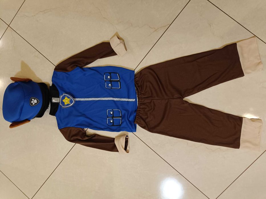 Strój dziecięcy bal karnawal Psi Patrol Chase jak Nowy 98/104