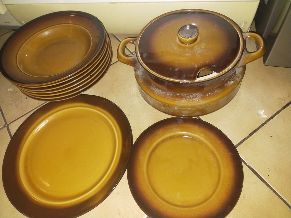 Tułowice porcelana fajans PRL