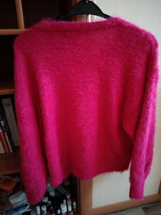 Sweterek alpaka fuksja M,L