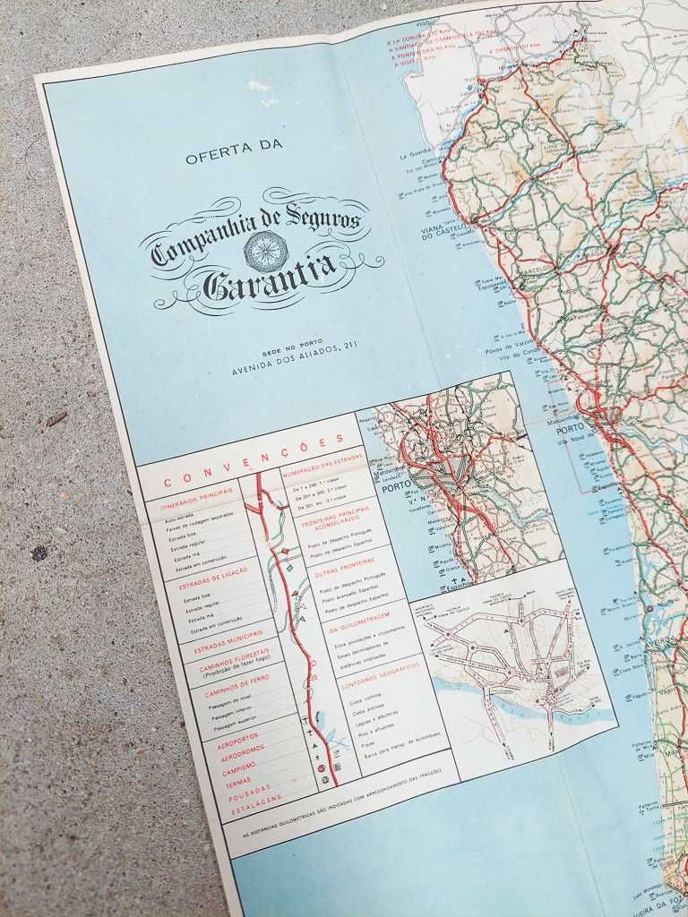 Mapa Estradas de Portugal - Garantia Seguros