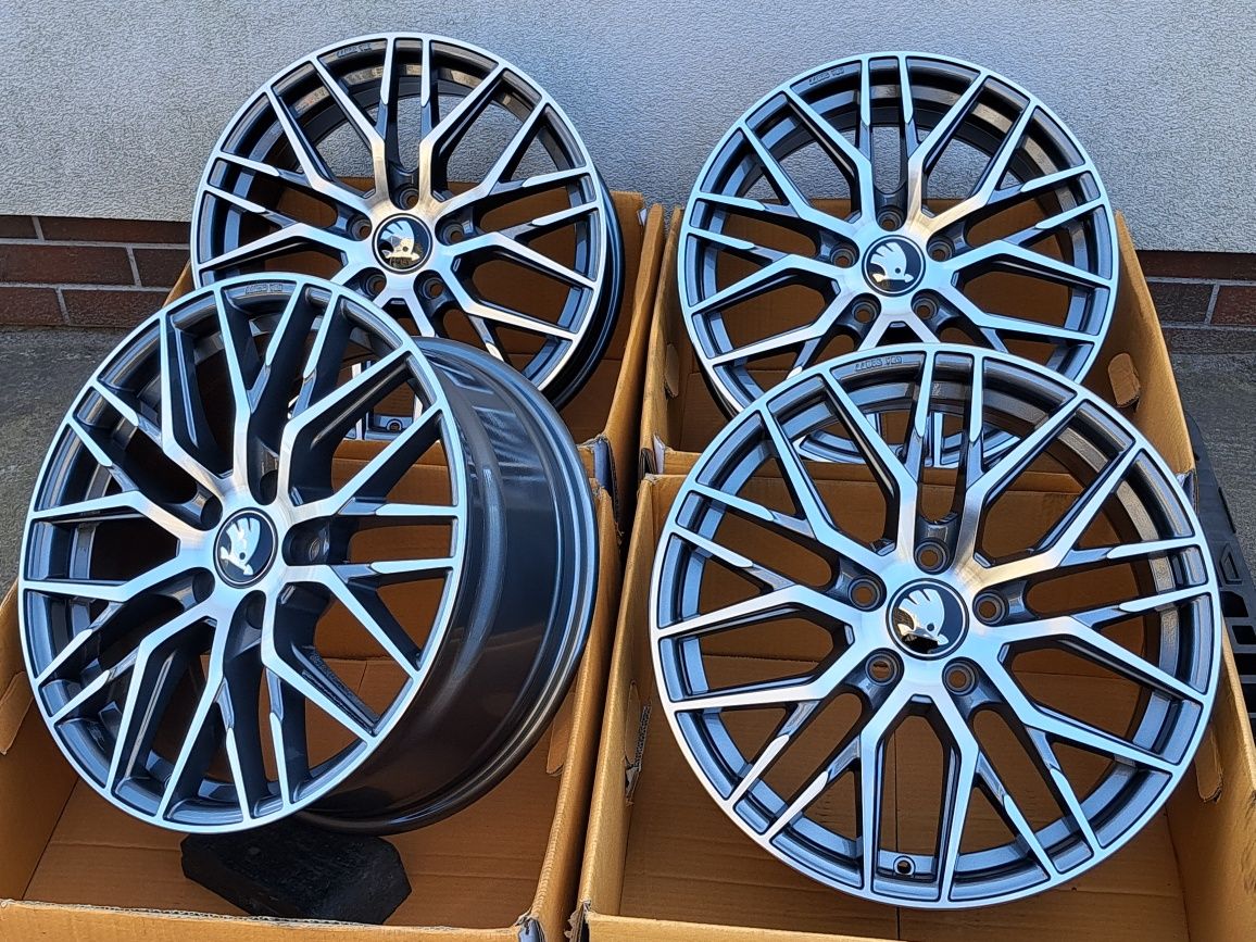 ALUFELGI NOWE Skoda 17 5x112 Yeti Kodiaq Superb Octavia Karoq ET35 RS4