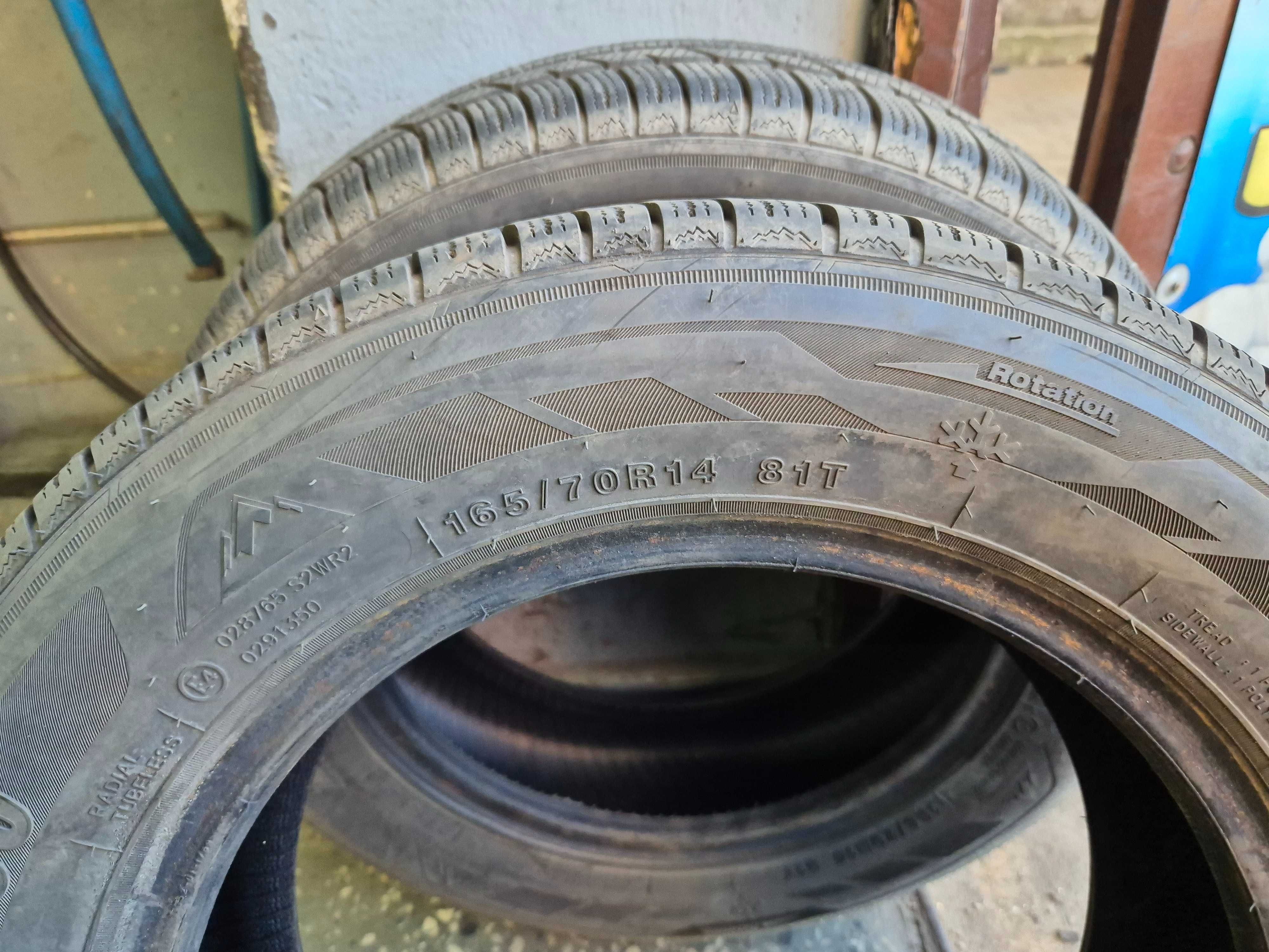 165/70r14 zeteex opony zimowe uzywane 2020r