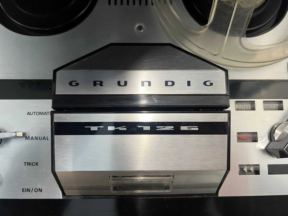 leitor e gravador bobinas fita magnetica mara grundig modelo tk