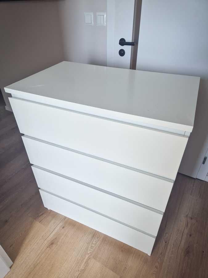komoda Malm IKEA biała 4 szuflady Wys 100 szer 80 gł 48