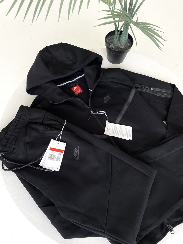 Зіп-худі Nike Tech Fleece чорний/ худі найк теч чорний/ кофта найк теч