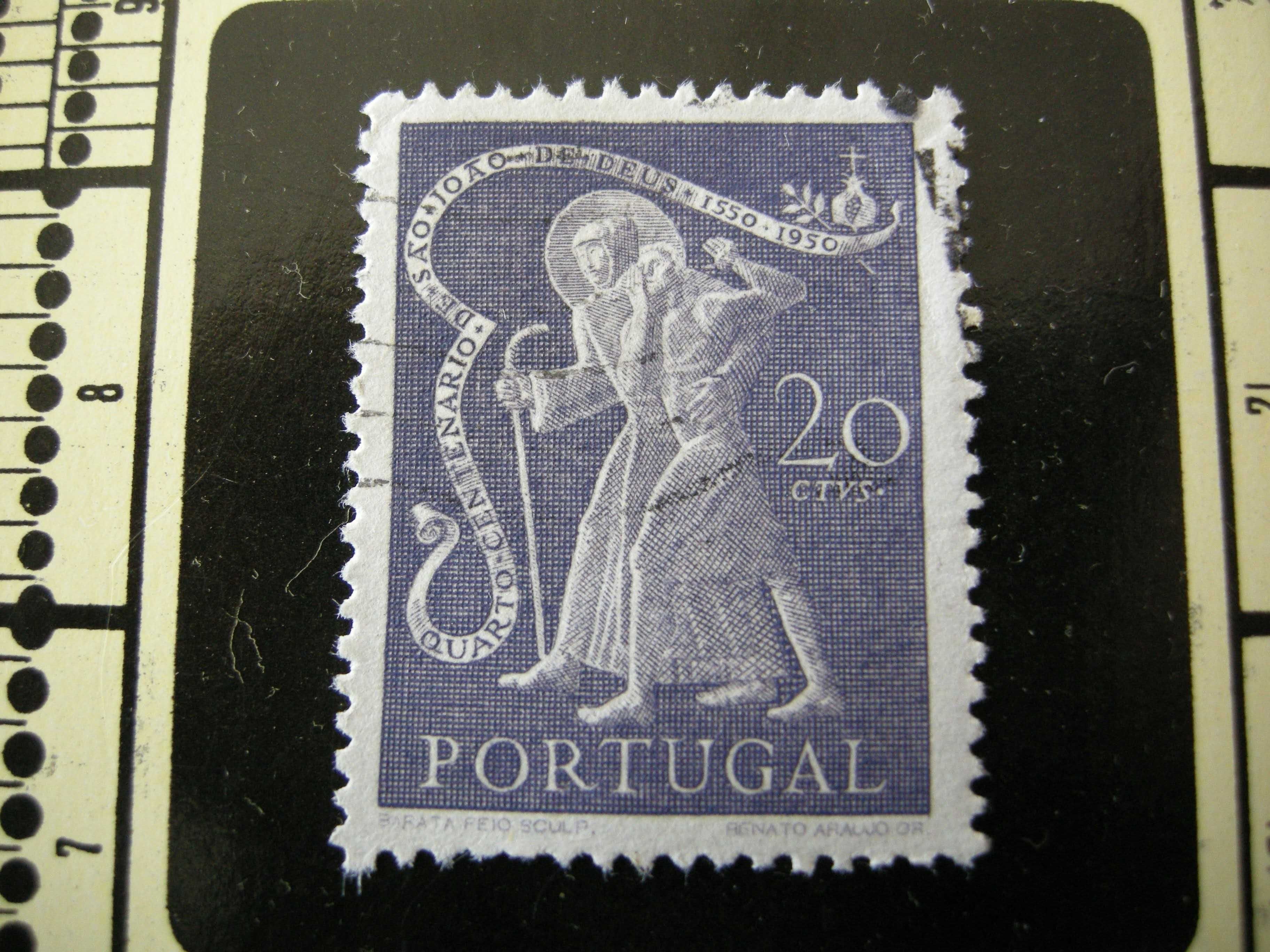 Filatelia selos Portugal S. João de Deus 1950