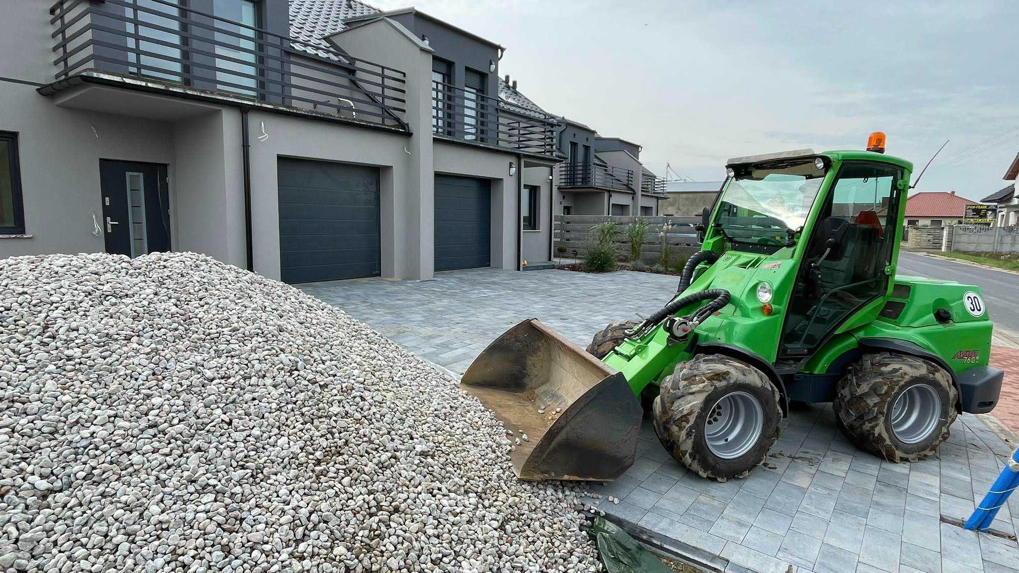 Ziemia Piasek Kamień Minikoparka Ładowarka Kompost Terrawit Drenaż