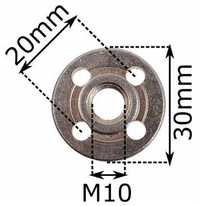 podkładka + nakrętka szlifierki gwint m10 flansza