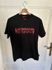 Tshirt koszulka supreme M czarna klasyczna Spain