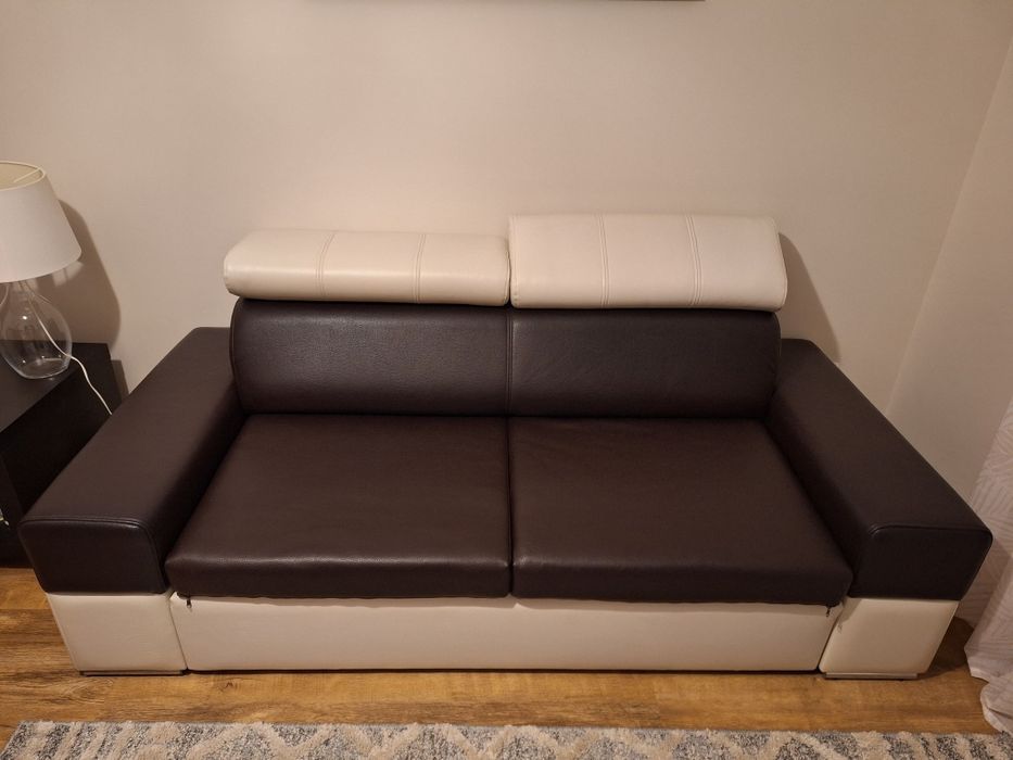 Sofa, kanapa eko skóra,funkcja spania.