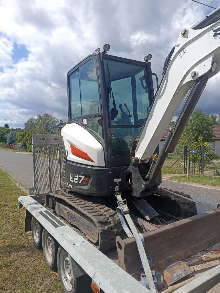 wypożyczalnia wynajem minikoparka mini koparka 3 tony bobcat jcb cat