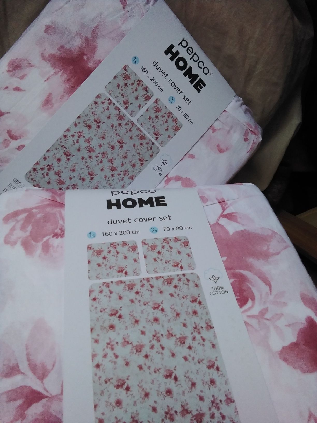 Nowe 2 komplety poszwa 160x200 2 poduszki 70x80 bawełna 100%