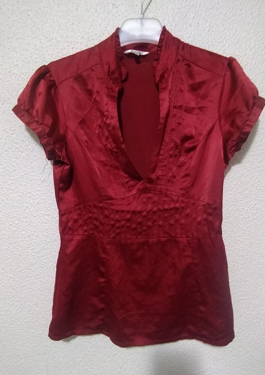 Blusa cetim vermelha L