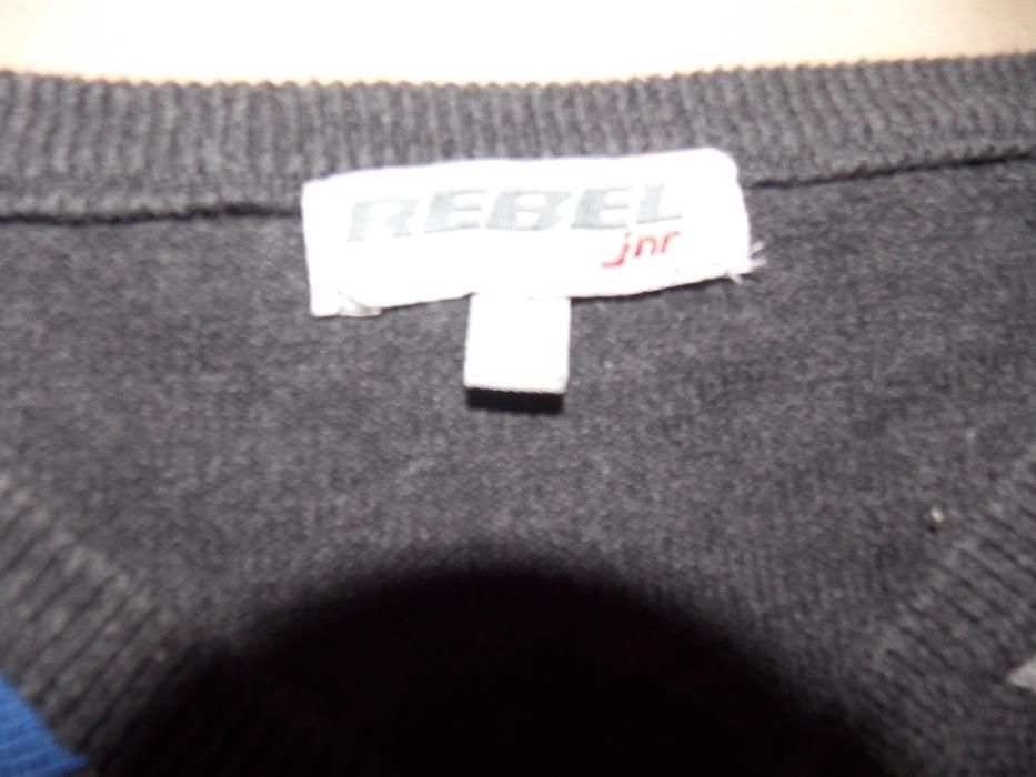 Sweter, sweterek w romby REBEL rozm 110, 5-6 lat