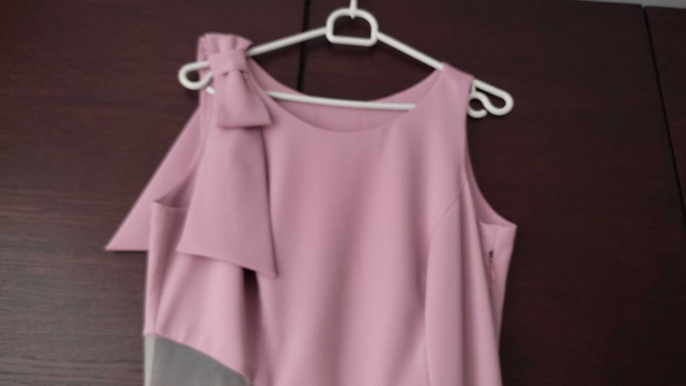 Sukienka wieczorowa brudny róż 36/38