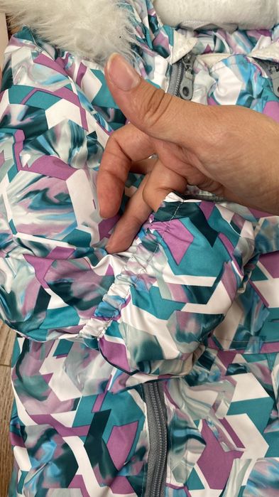 Зимовий комбінезон на овчині + утеплювач 74-80 розмір 6-9 міс