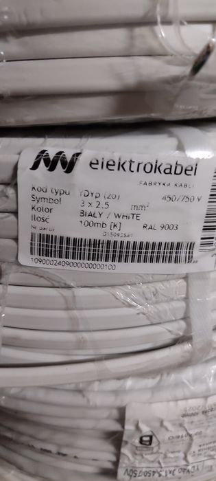 Kabel 5x1.5 i 3x2.5 3x1.5 okrągły i plaski