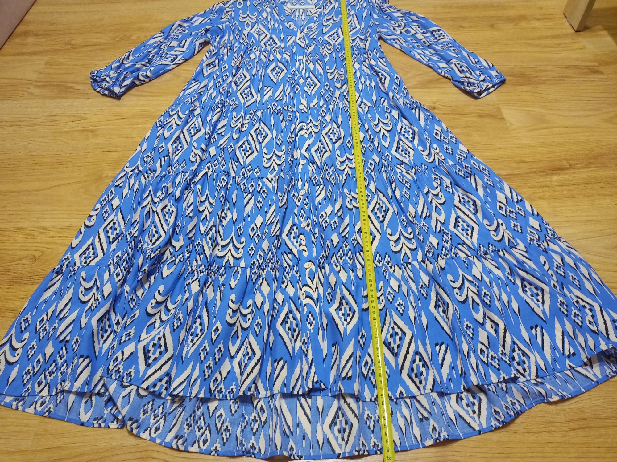 Sukienka maksi boho Zara Oversize XS/S