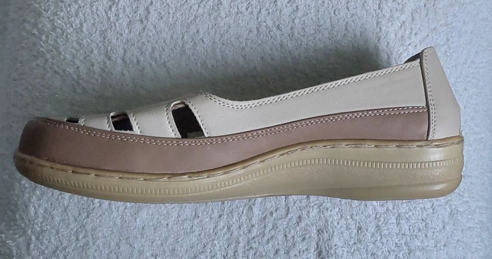 Beżowe ecru espadryle rozmiar 38