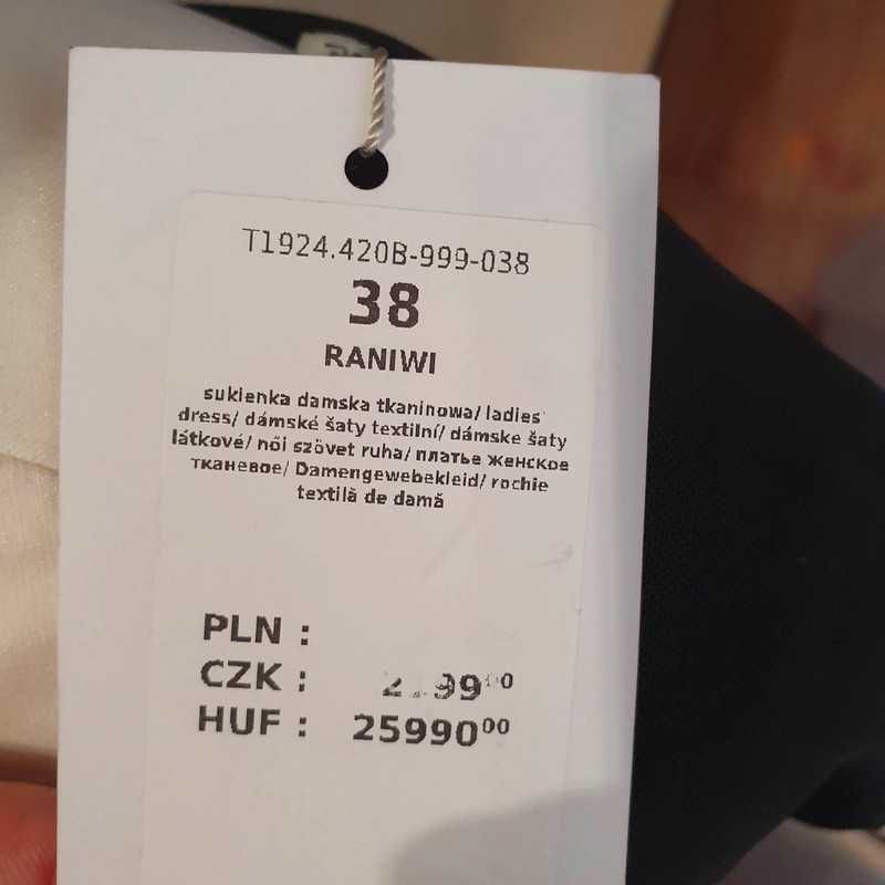 Sukienka Wieczorowa z Transparentym Karczkiem Raniwi Tatuum 38