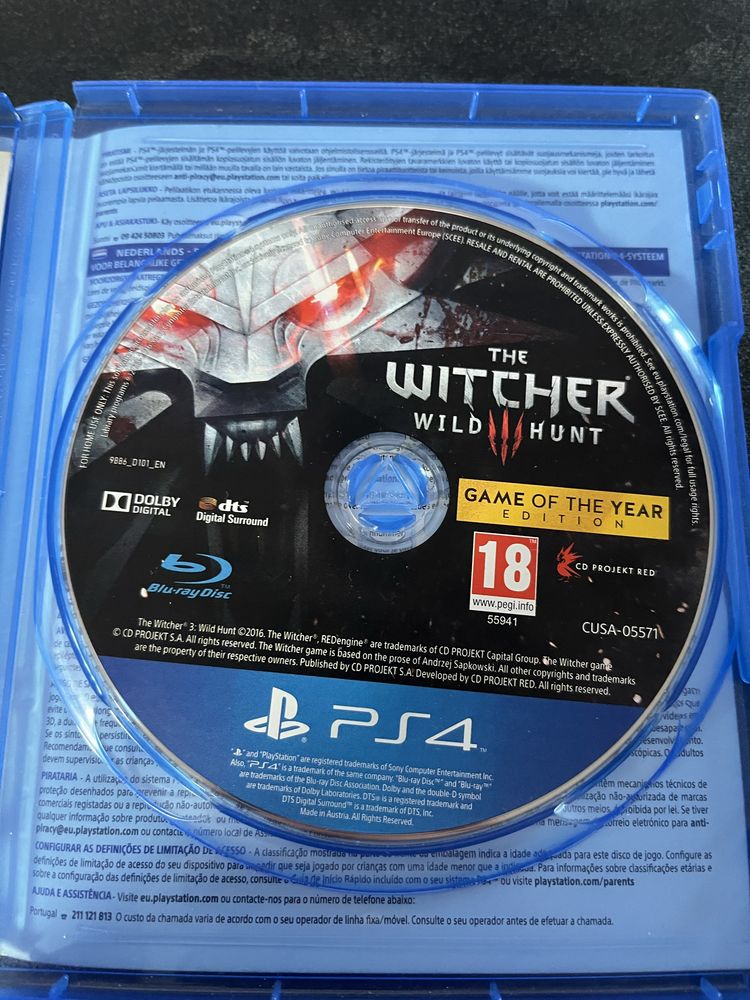 Witcher 3 Game of the year PS4