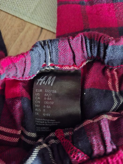 Piżama chłopięca świąteczna H&M 122/128