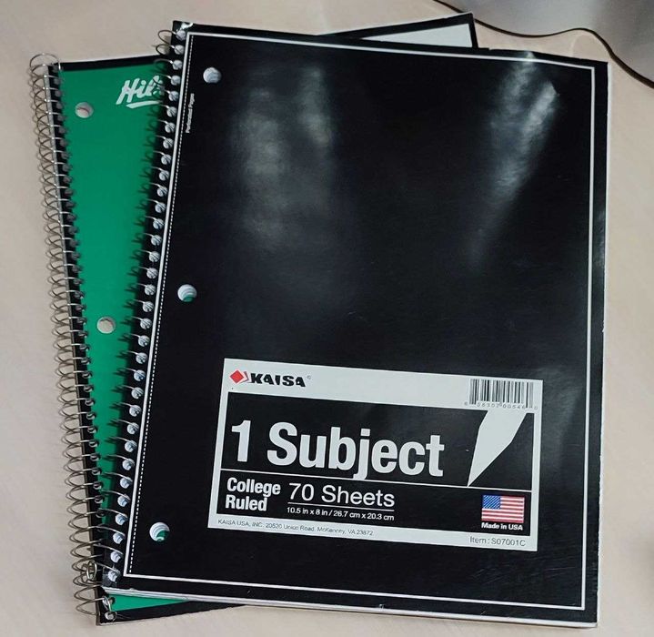 Набір: 2 альбоми + 3 блокноти + 2 зошити (7 шт), все разом